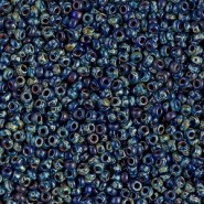 Miyuki seed beads 11/0 - Opaque cobalt picasso 11-4518